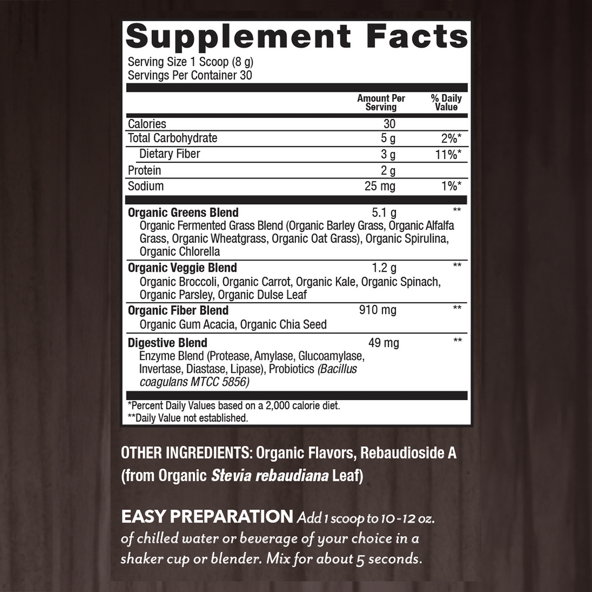 Alkalizing Greens - Fermented Superfood Powder Blend