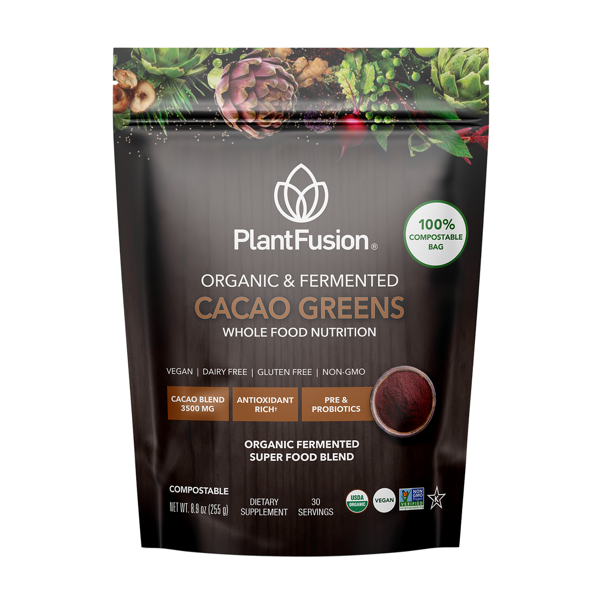 Cacao Greens – Fermented Superfood Powder Blend
