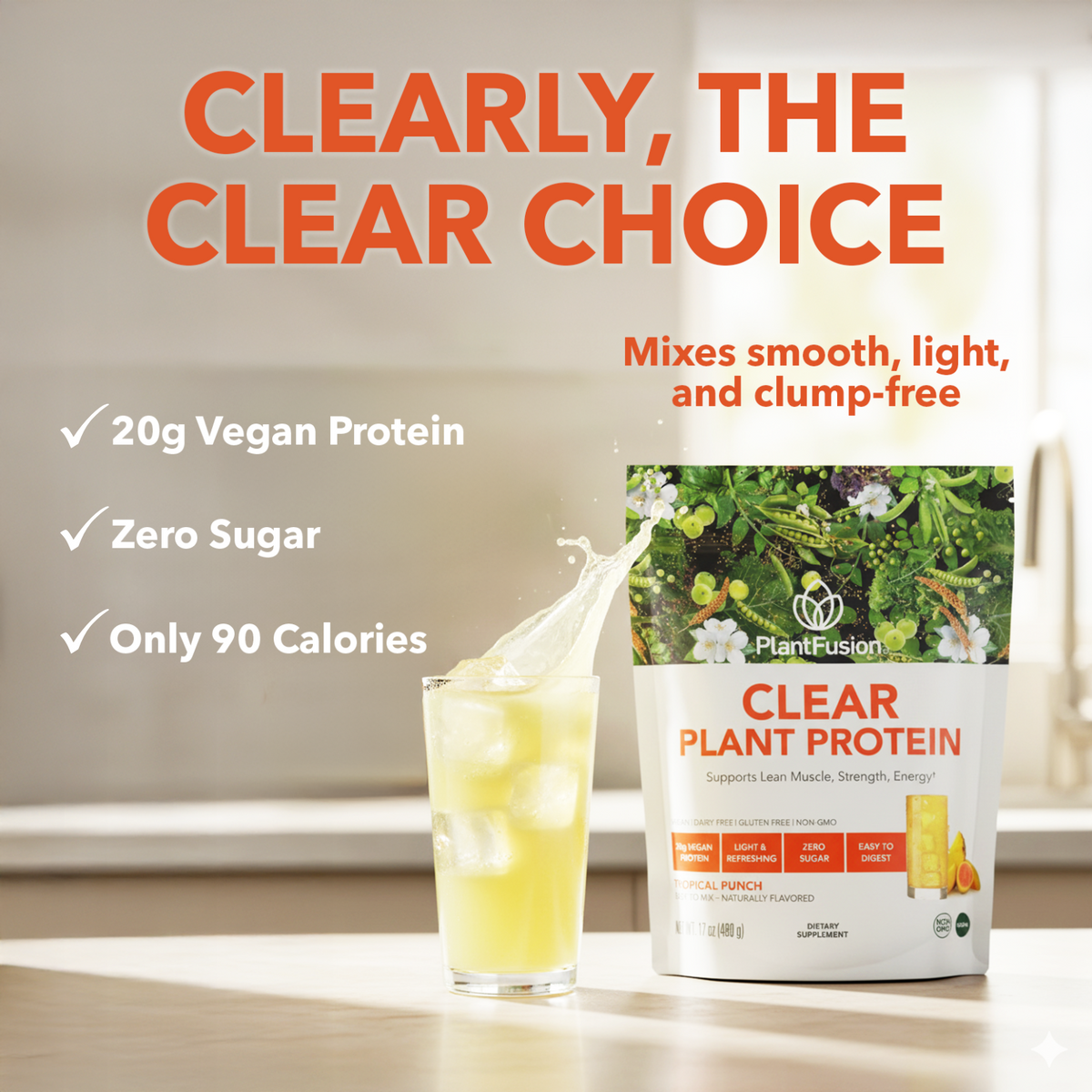 Plant-Based Clear Protein - Vegan Protein Powder
