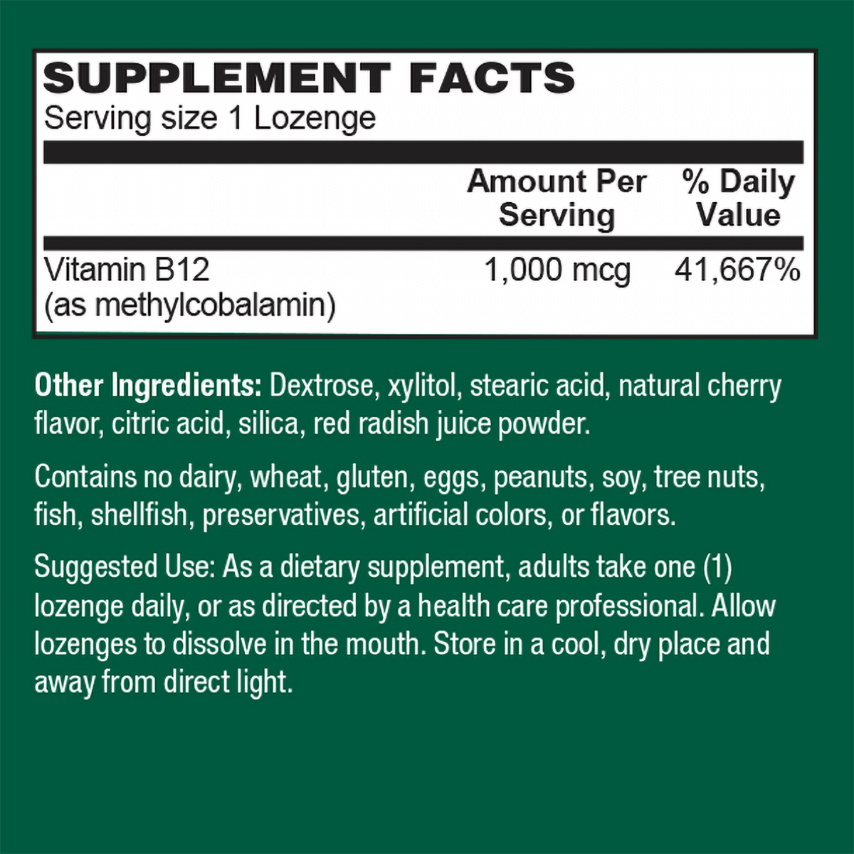 Vegan Methyl B-12