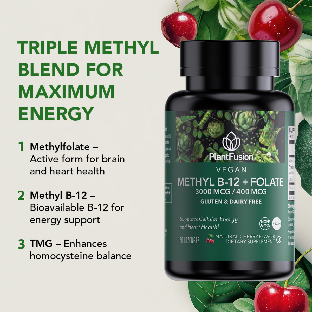 Vegan Methyl B-12 + Folate
