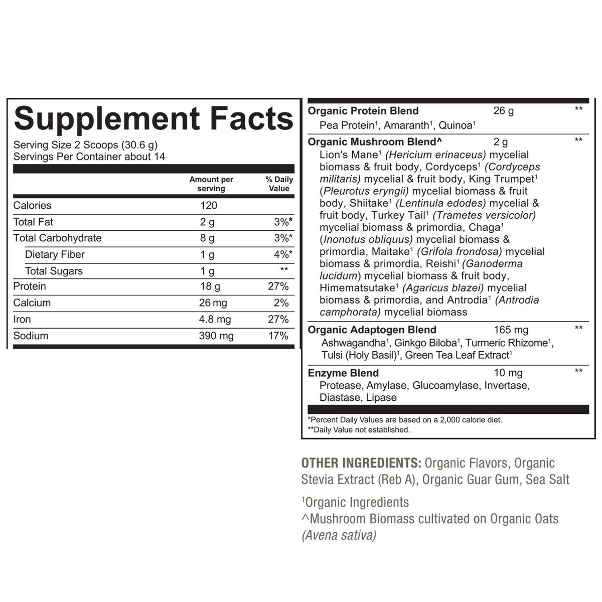 Mushrooms + Protein Powder