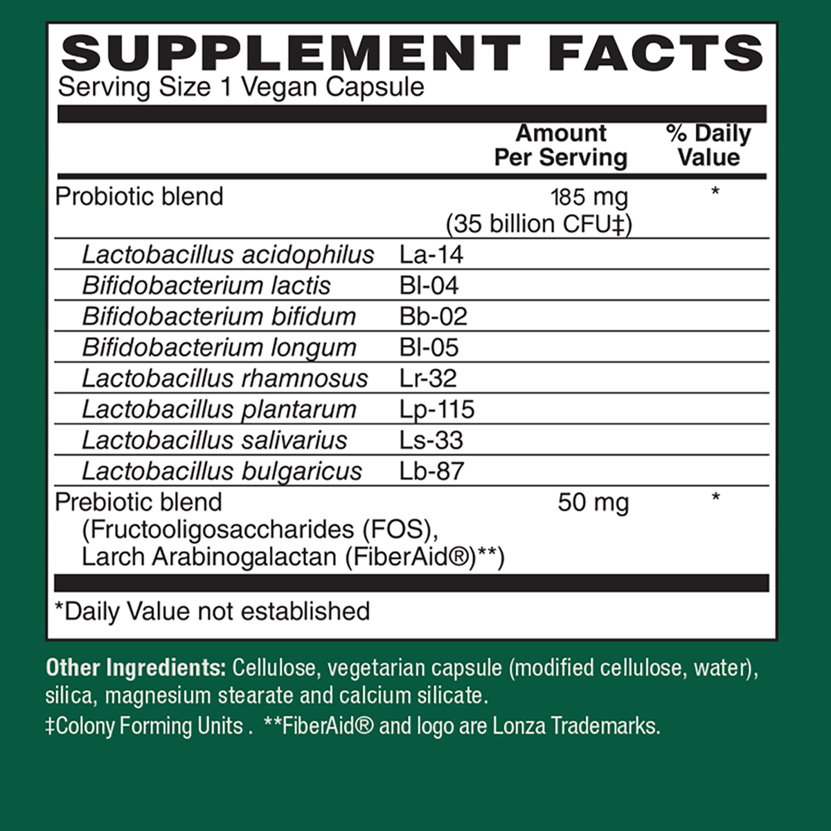 Vegan Probiotic - 35 Billion CFU, 8 Strains