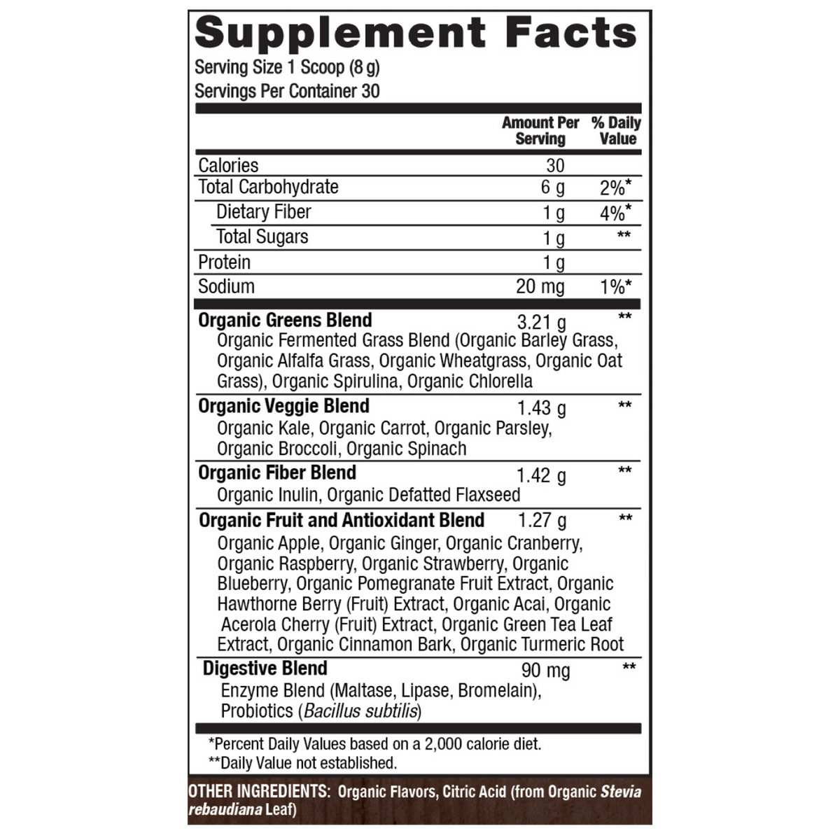 Fruitful Greens - Fermented Superfood Powder Blend