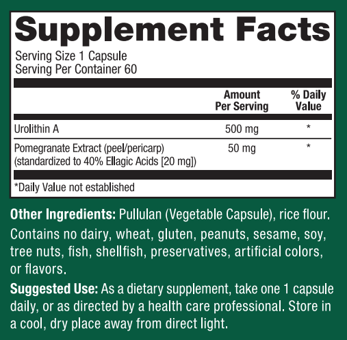 Urolithin A 500mg Supplement