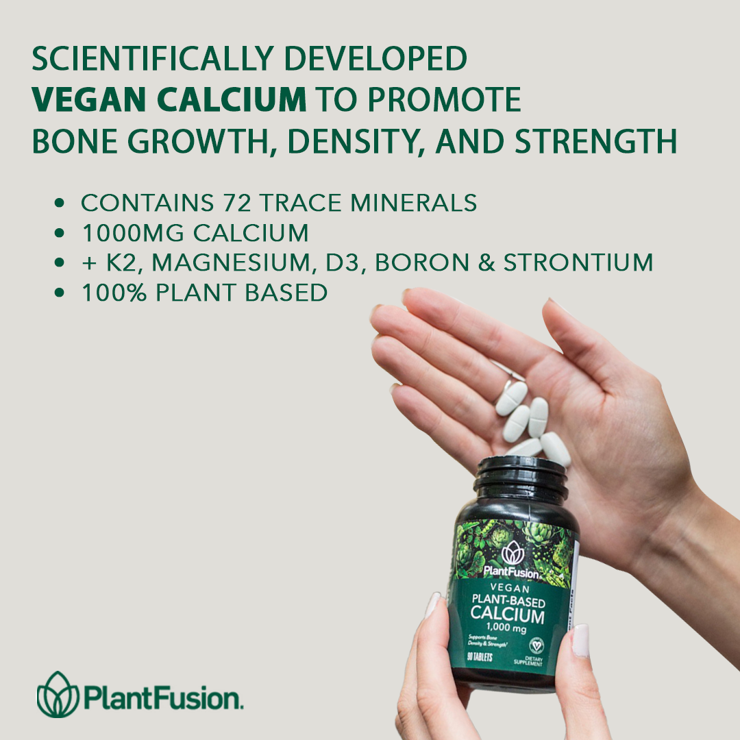 Vegan Plant-Based Calcium - with Magnesium, D3, & K2