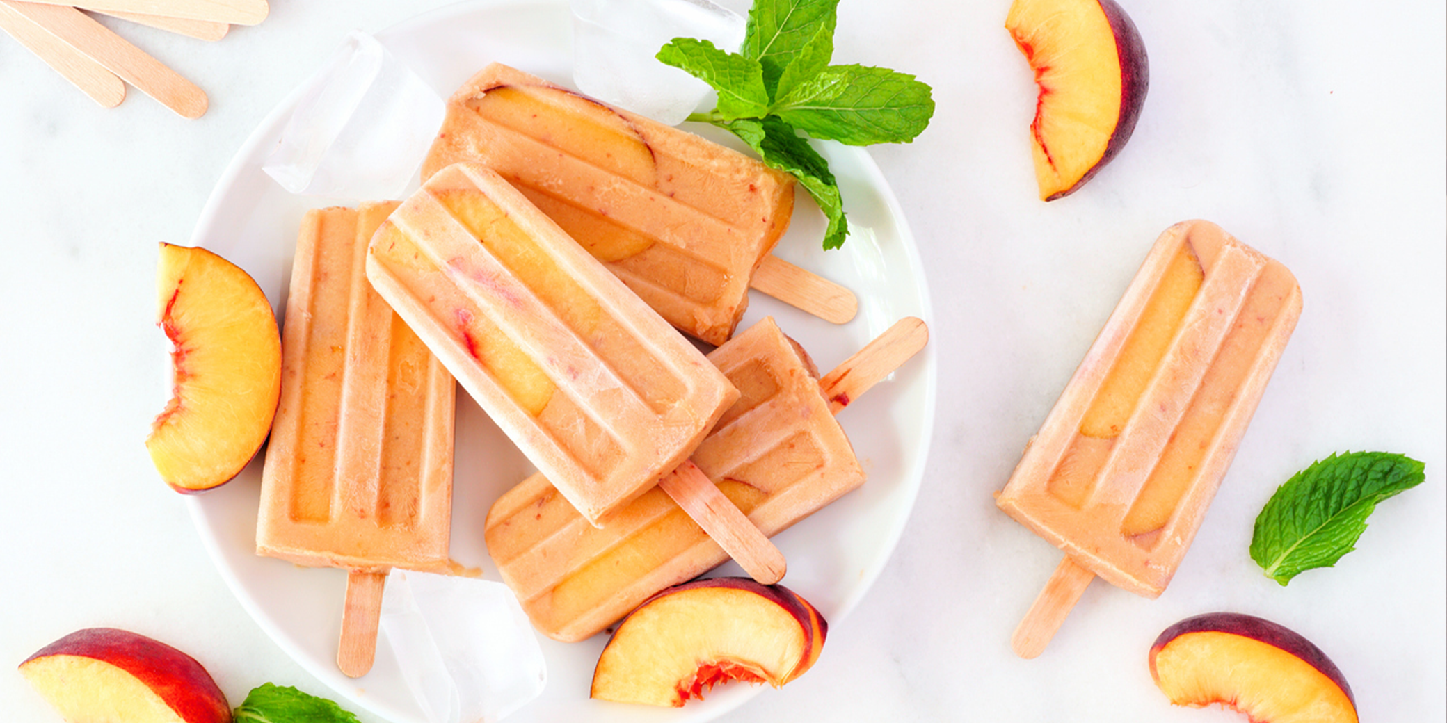 Peach Protein Popsicles - PlantFusion
