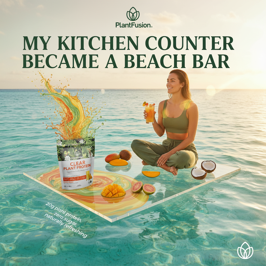 Take a Vacation From Heavy Protein Shakes With a Light, Tropical Clear Protein Powder Experience
