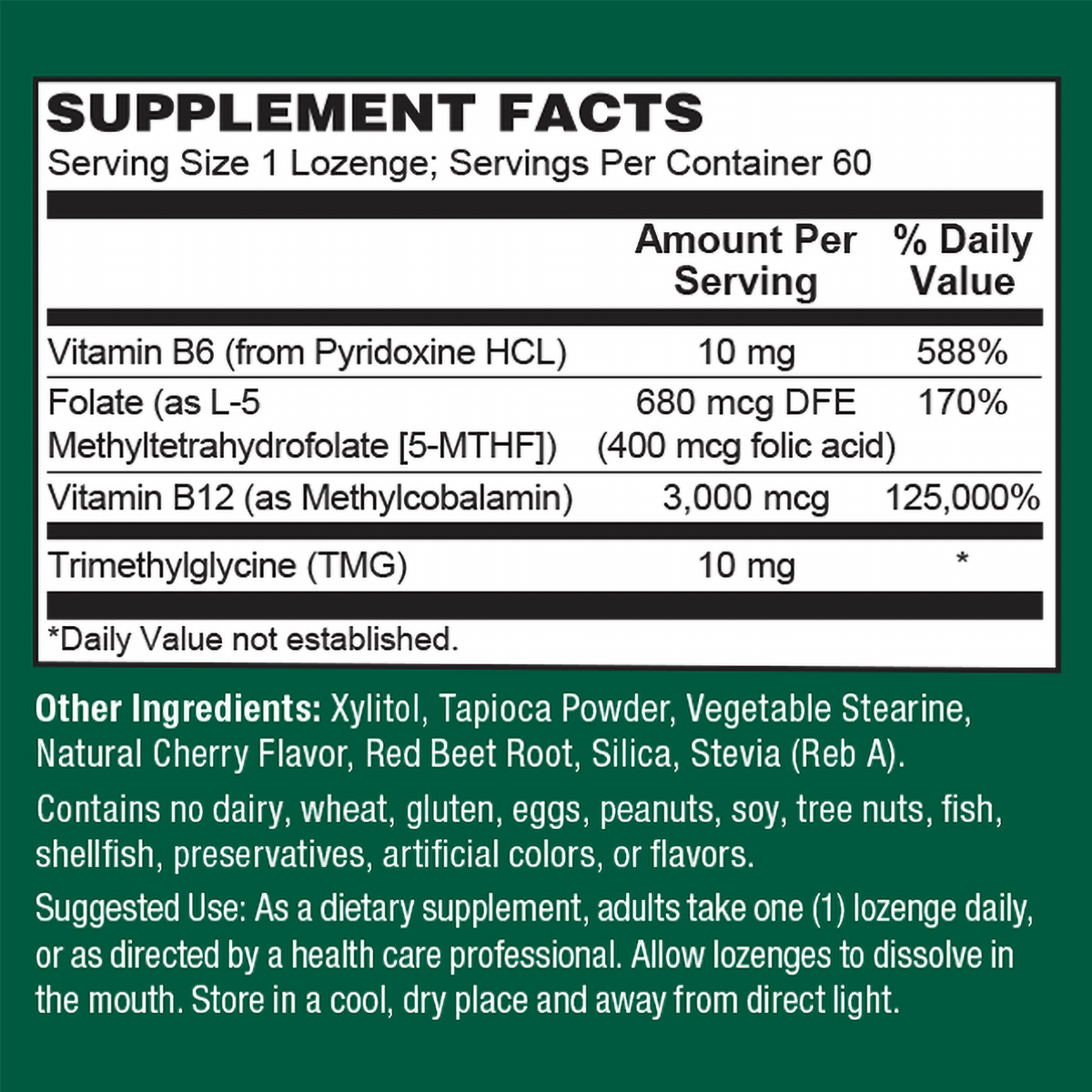 Vegan Methyl B12 + Folate